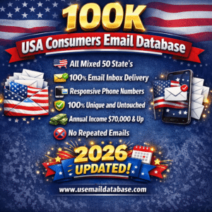 100K USA Consumers Email Database (2026)