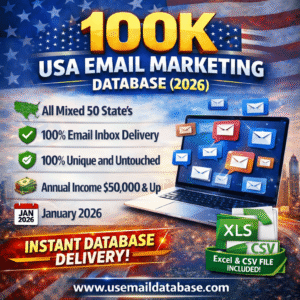 100K USA Email Marketing Database (2026)