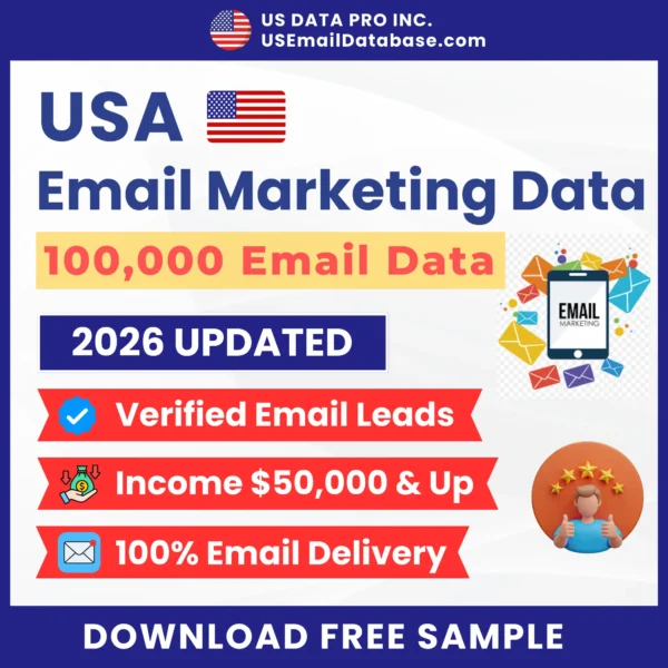 100K USA Email Marketing Database (2026)