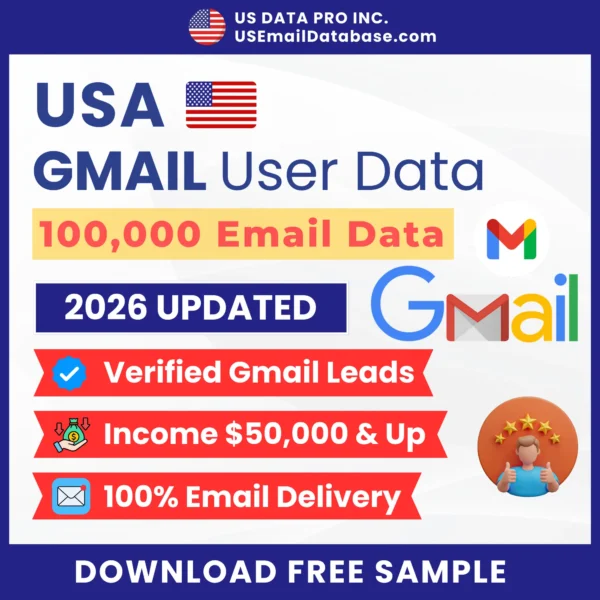 100K USA Gmail Users Email Database (2026)