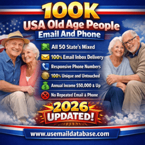 100K USA Old Age People Email And Phone Database (2026)
