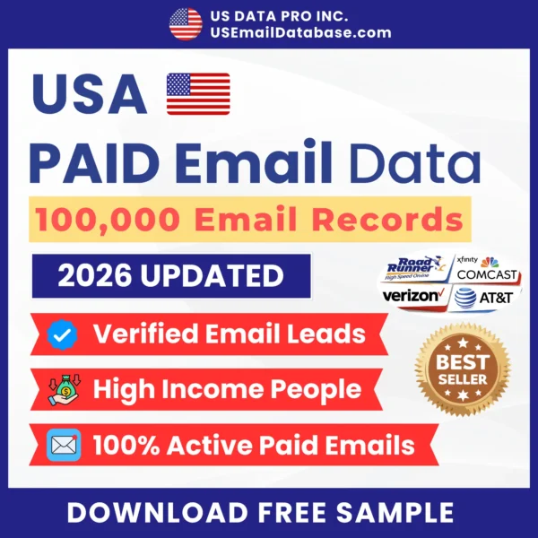 100K USA Paid Email Database (2026)