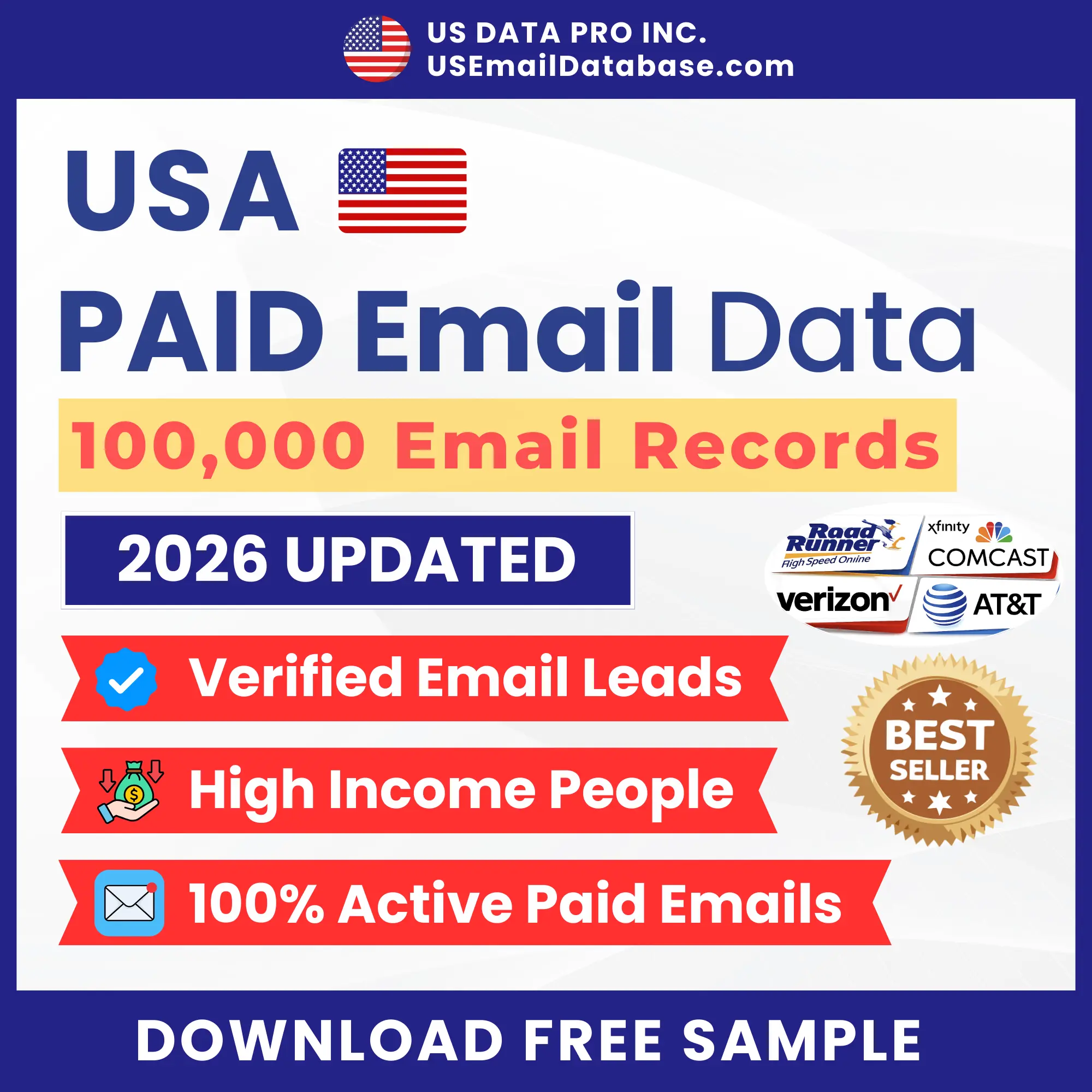 100K USA Paid Email Database (2026)
