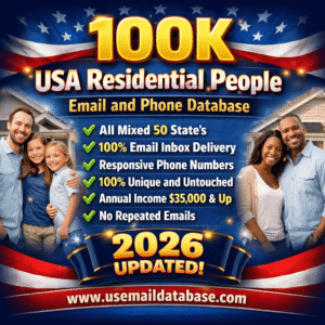 100K USA Residential People Email And Phone Database (2026)
