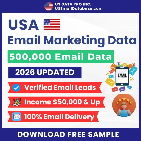 500K USA Email Marketing Database (2026)