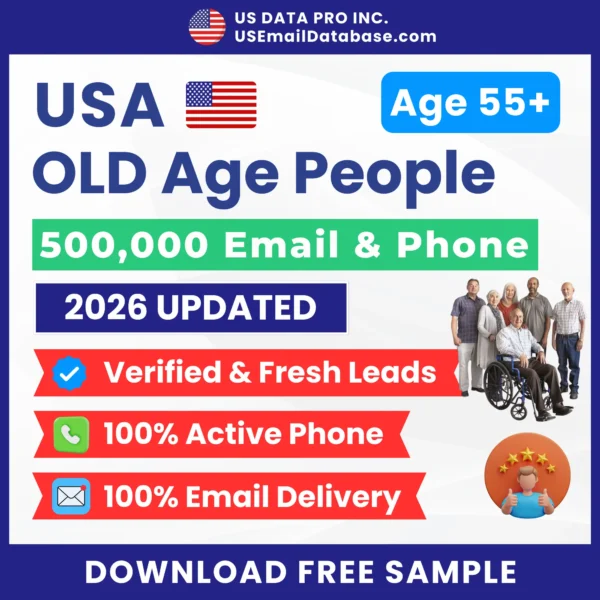 500K USA Old Age People Email And Phone Database (2026)