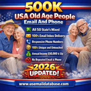 500K USA Old Age People Email And Phone Database (2026)